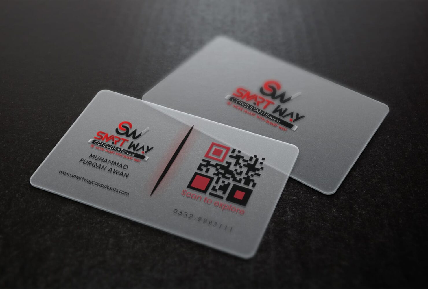 business card mockup for somartway consultant